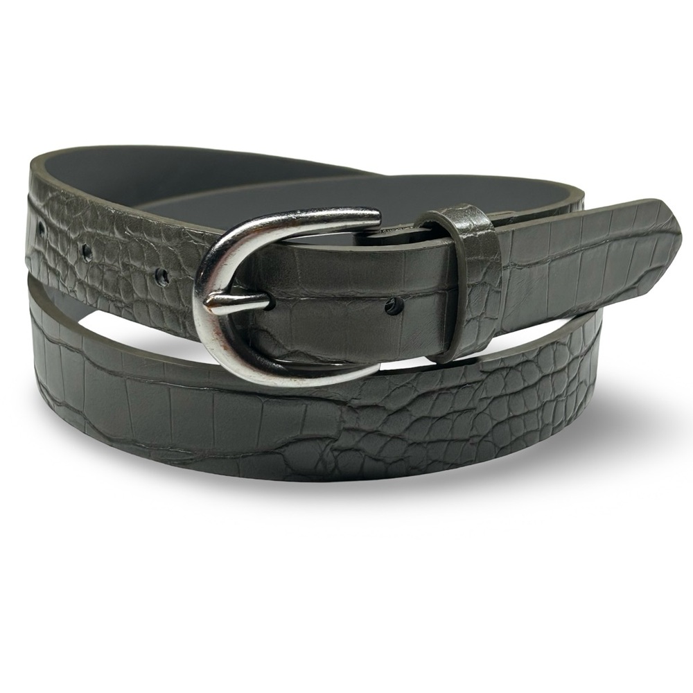 Banana Republic Faux Crocodile Belt Size Small Animal Print Faux‎ Leather Preppy